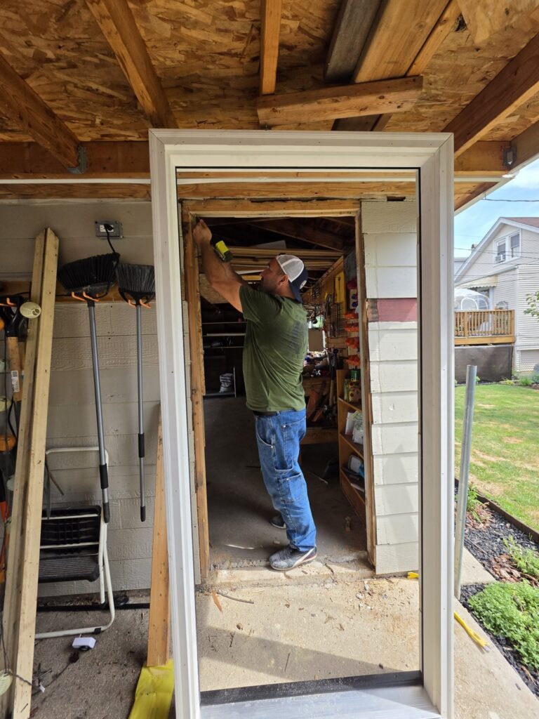 Door frame installation